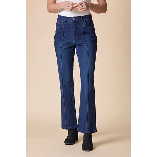 Habitat Stretch Denim Seamed Flare Jean, Women's, Color: Dark Denim, Size: 4