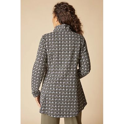 Habitat Luxe Ponte Houndstooth Print Soho Jacket, Women's