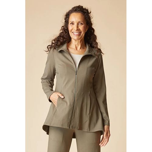 Habitat Luxe Ponte Solid Soho Jacket, Women's, Color: Umber, Size: Small