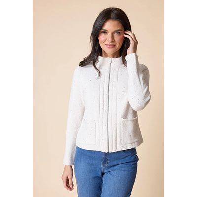 Habitat Harvest Tweed Birchwood Cardi, Women's