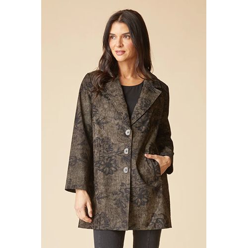 Habitat Luxe Cord Paris Car Coat, Women's, Color: Umber, Size: Small