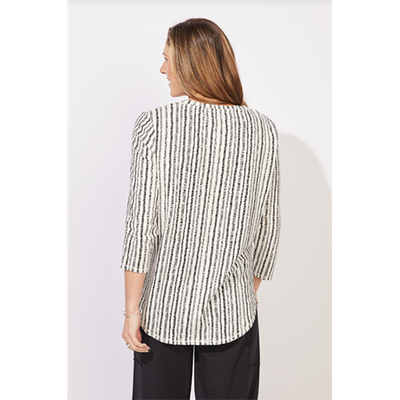 Escape Canyon Stripe High Lo Seamed Tee, Women's