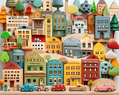 Puzzle - Timbertown 500 Piece