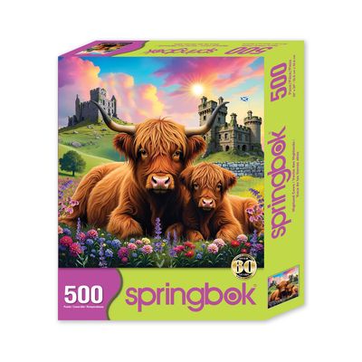 Springbok Puzzle - Highland Cows 500 Piece
