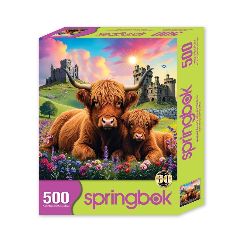 Puzzle - Highland Cows 500 Piece