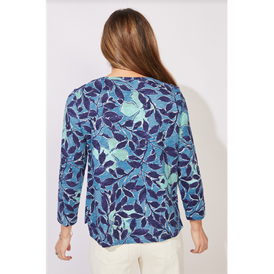 Escape Foliage Floral Boxy Tee, Women's