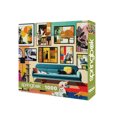 Puzzle - Mid-Century Cats 1000 Piece