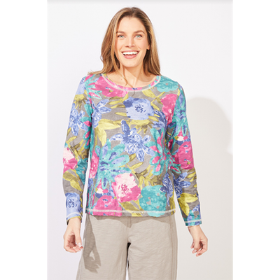 Escape Botanical Blooms Perfect Layer Tee, Women's