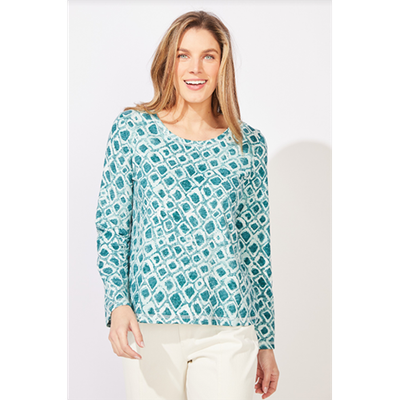 Escape Hand Dyed Diamonds Perfect Layer Tee, Women's