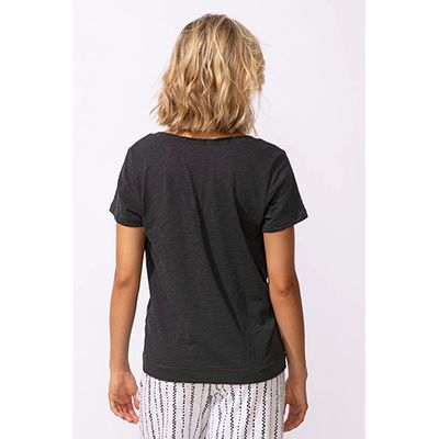 Escape Cotton Slub V-Neck Tee, Women's