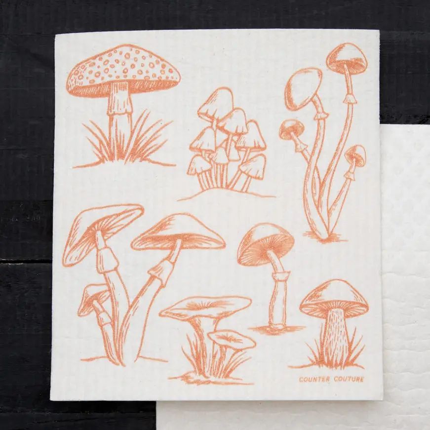 Swedish Dishcloth - Mushroom
