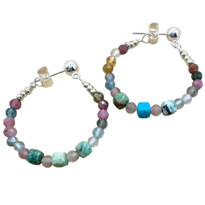 Silver Sparrow Ball Stud Southwest Stones