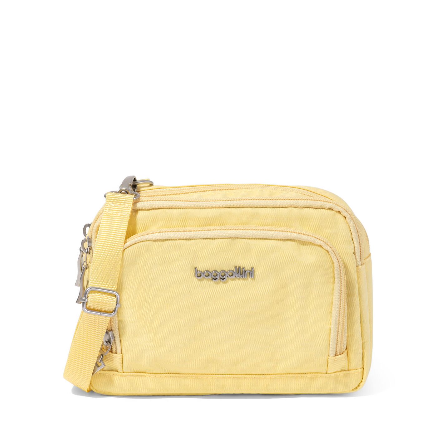 Trifecta RFID Wallet Crossbody, Color: Butter Yellow
