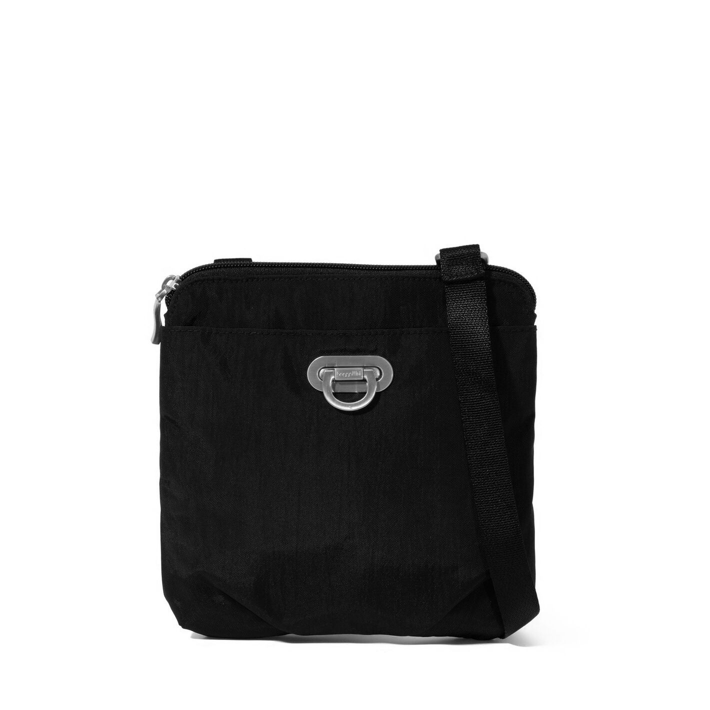 Baggallini Coastal Flip Lock Mini Crossbody, Color: Black