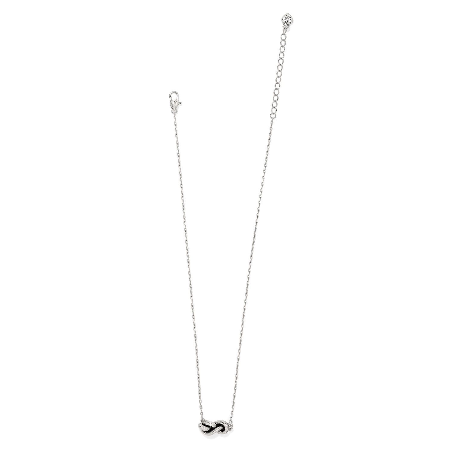Brighton Interlok Single Knot Petite Necklace, Color: Silver