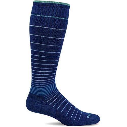 Sockwell Women's Circulator | Moderate Graduated Compression Socks, Color: Ink, Size: MD/LG