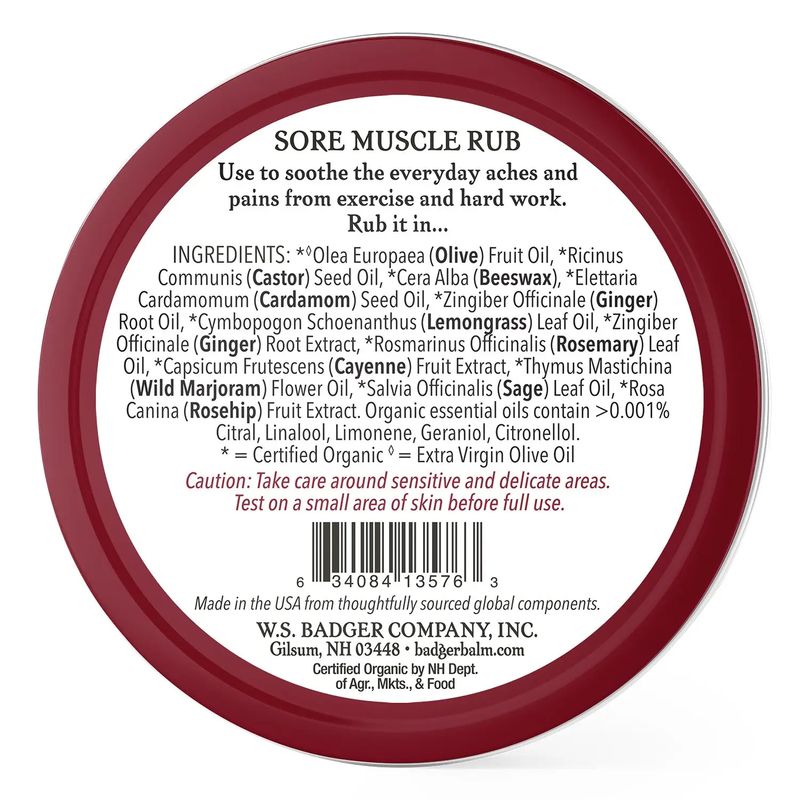 Badger Sore Muscle Rub 2oz
