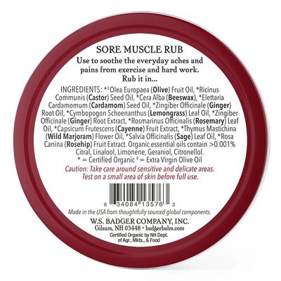 Badger Sore Muscle Rub 2oz