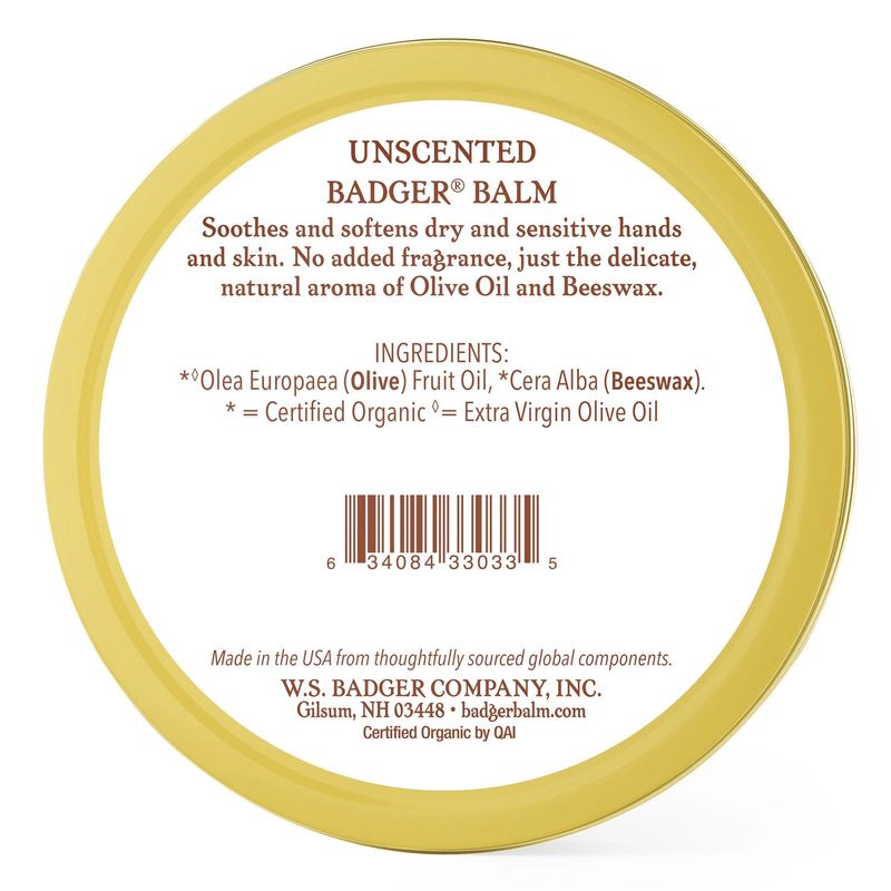 Badger Balm Unscented 2oz