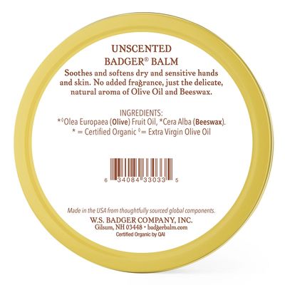 Badger Balm Unscented 2oz
