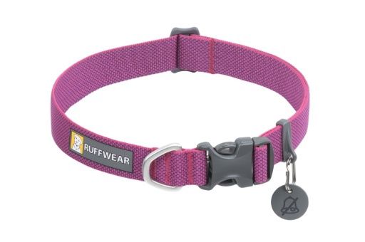 Ruffwear Hi &amp; Light™ Dog Collar, Color: Alpenglow Pink, Size: 9"-11"