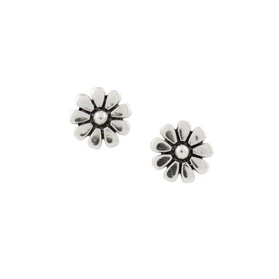 Daisies Silver Post Earrings