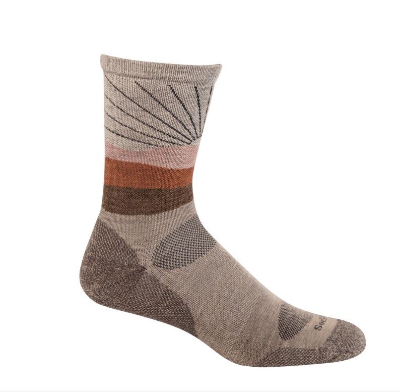 Women's Sunburst | Moderate Graduated Compression Socks, Color: Putty, Size: MD/LG