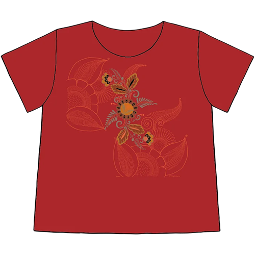 Sabaku Women's Boutique Tee, Tonala, Color: Clay, Size: Small