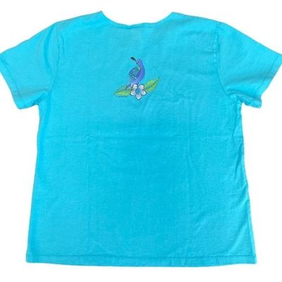 Sabaku Women's Boutique Tee, Quail in Blue