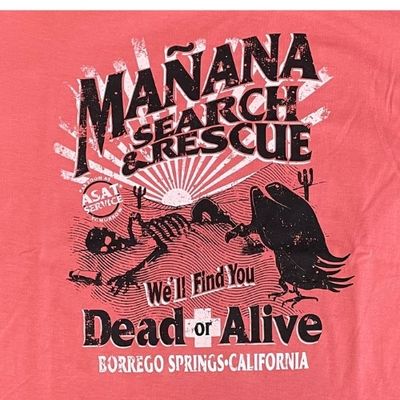 Manana Search &amp; Rescue - Adult Garment Dyed T Shirt