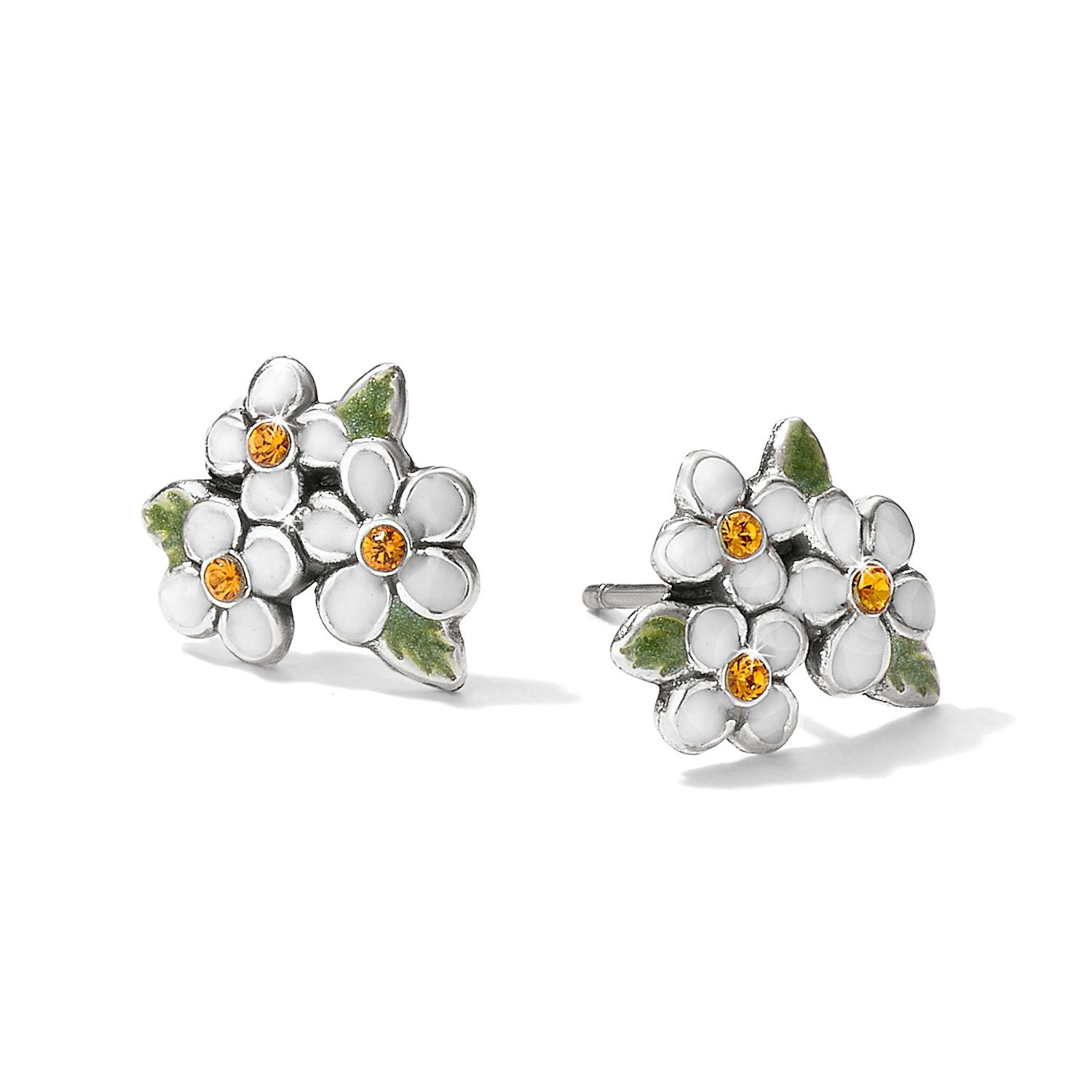 Brighton Always Mini Post Earrings, Color: White