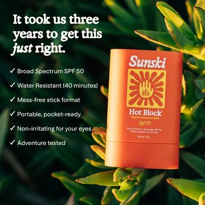 Sunski Hot Block SPF 50 Stick Sunscreen 15g