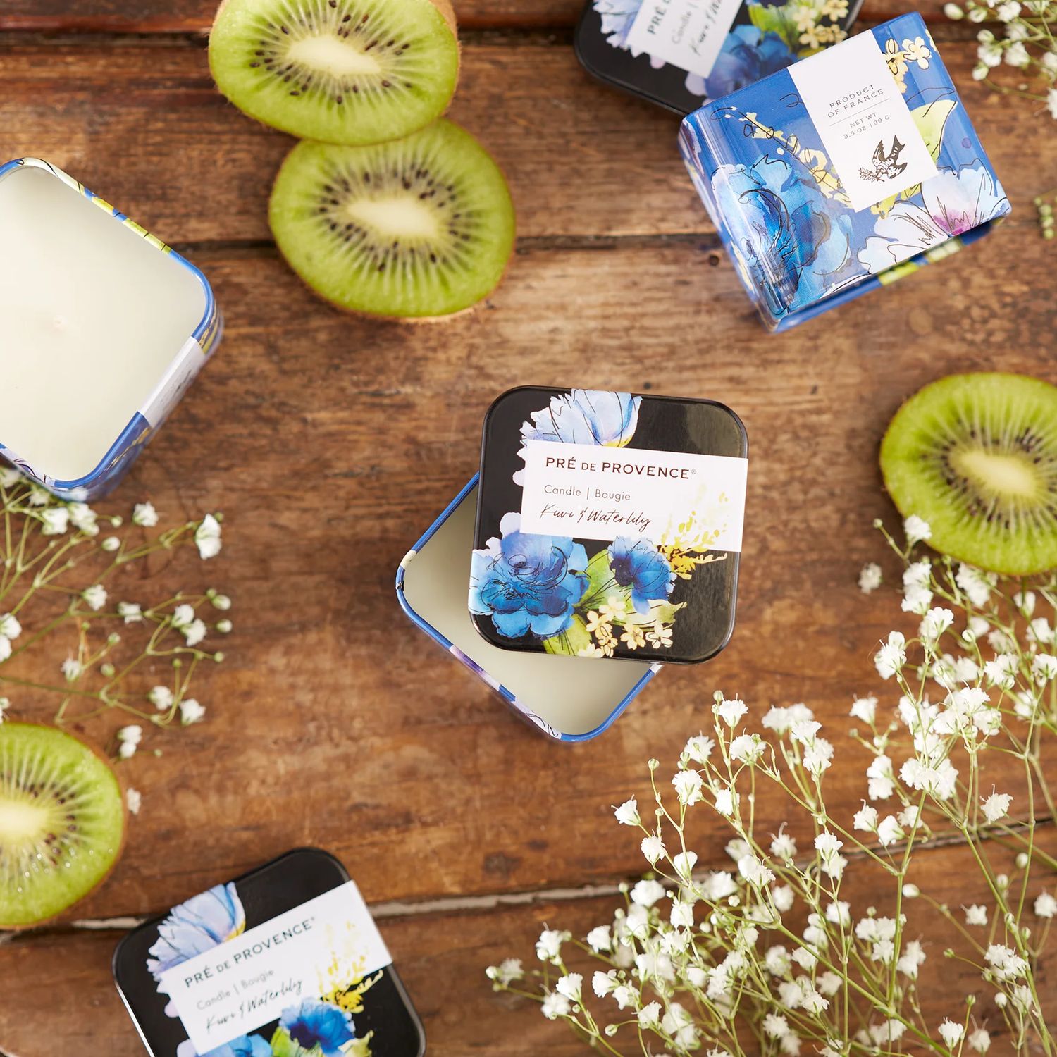 Le Jardin 99 g Candle - Kiwi &amp; Waterlily