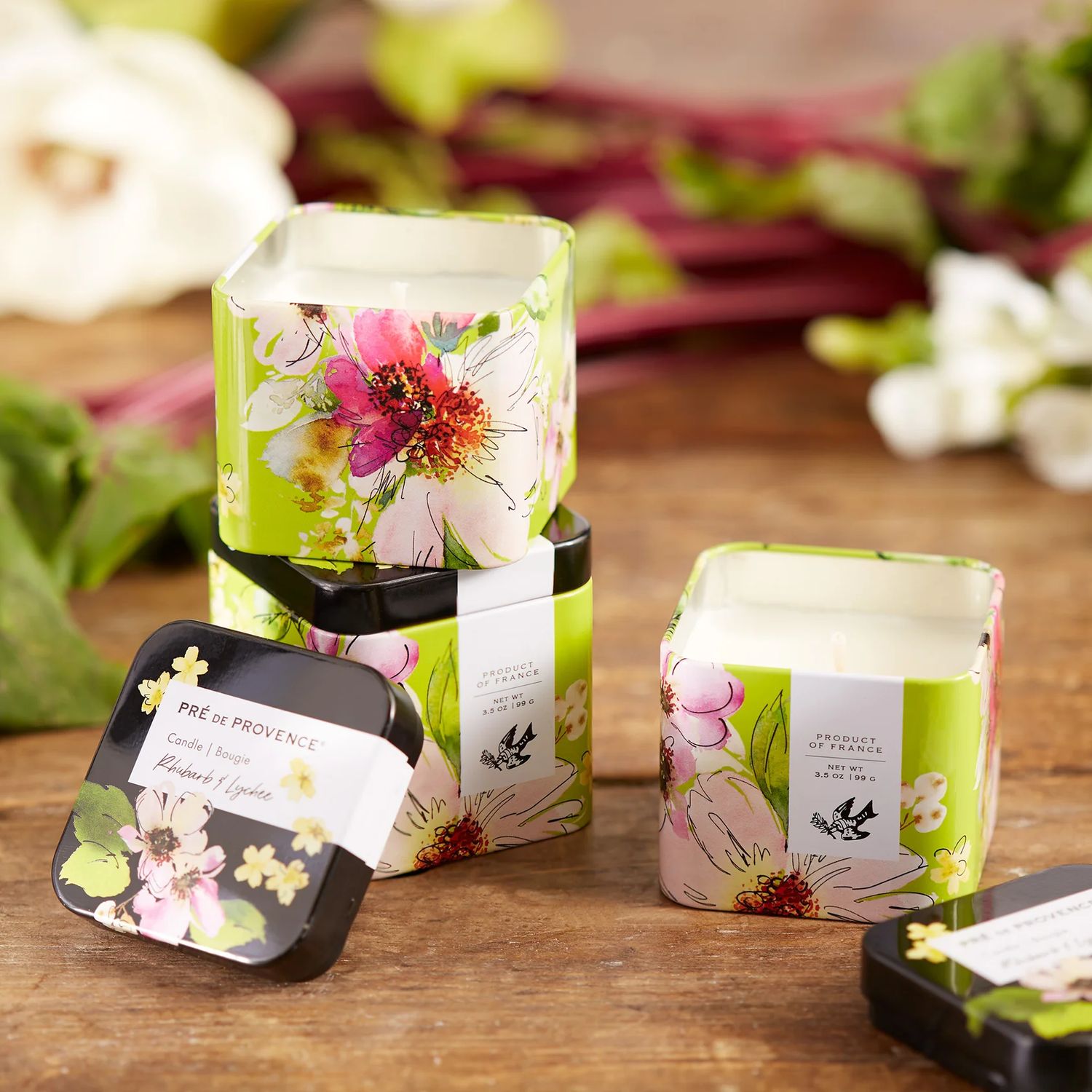 Le Jardin 99 g Candle - Rhubarb &amp; Lychee