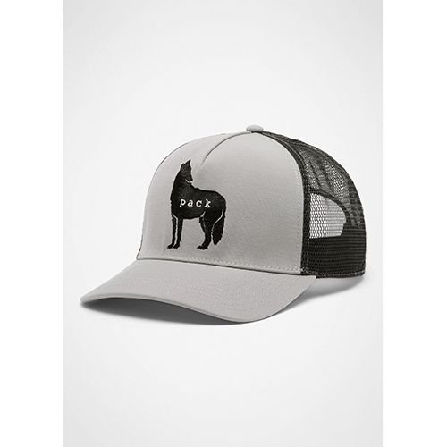 prAna Desert Road Journeyman Trucker Hat, Color: Sterling Wolf, Size: OS
