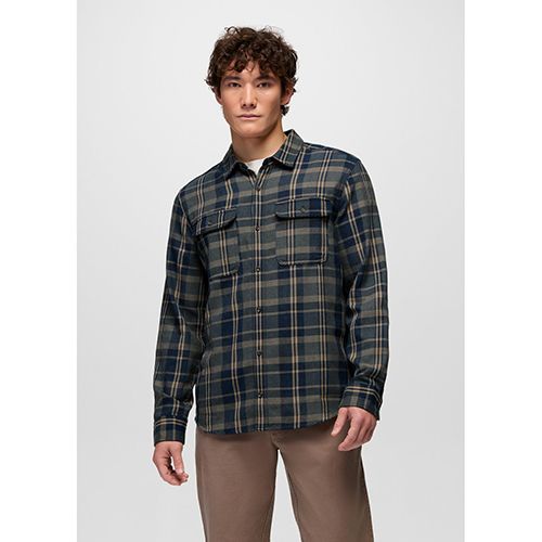 prAna Westbrook Flannel Shirt, Men's, Color: Grey Blue, Size: Small