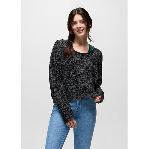 prAna Malibu Lagoon Sweater, Women's, Color: Black Marl, Size: XS
