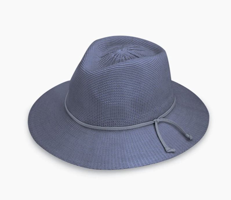 Wallaroo Victoria Women's Fedora Hat, Color: Dusty Blue
