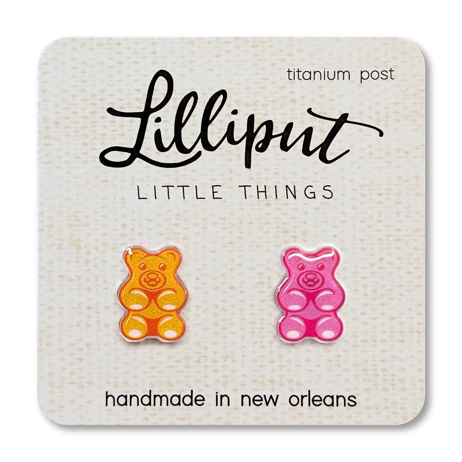 Lilliput Gummy Bear Post Earrings