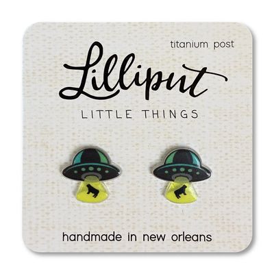 Lilliput UFO Post Earrings