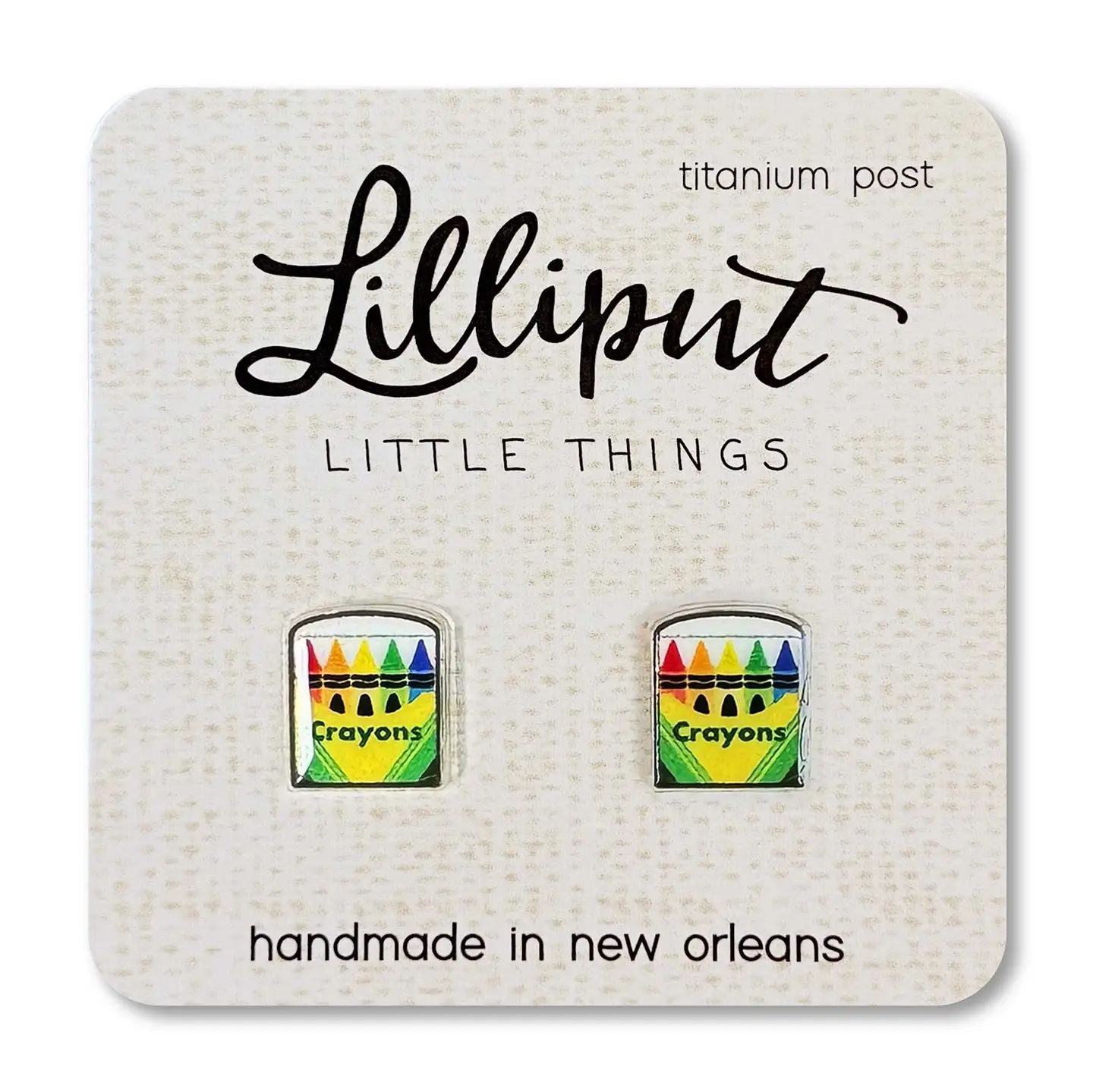 Lilliput Crayon Post Earrings