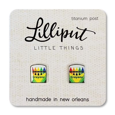 Lilliput Crayon Post Earrings