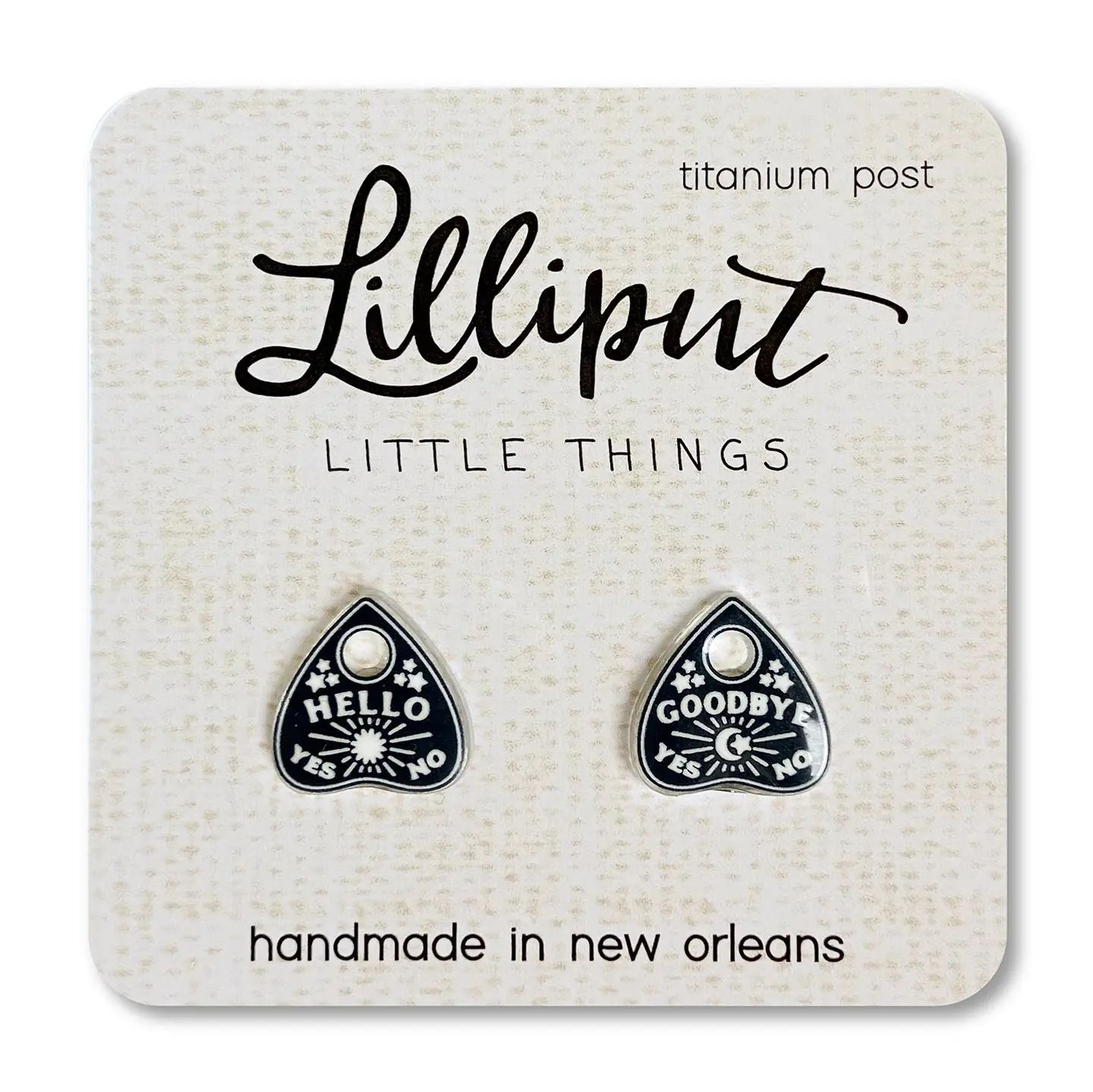 Lilliput Spooky Planchette Post Earrings