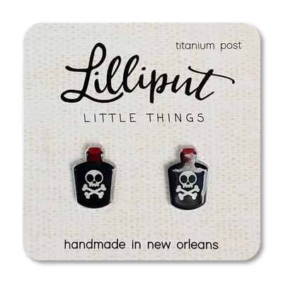 Lilliput Poison Bottle Post Earrings