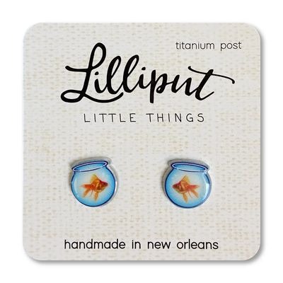 Lilliput Fishbowl Post Earrings