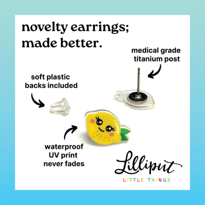 Lilliput Death's Head Moth Post Earrings