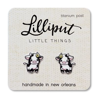 Lilliput Baby Cow Post Earrings