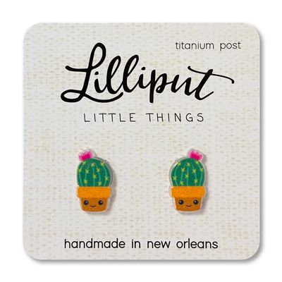 Lilliput Kawaii Cactus Post Earrings