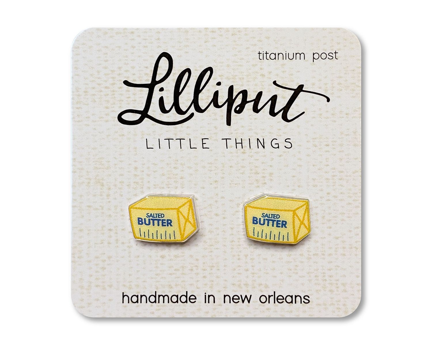 Lilliput Butter Post Earrings