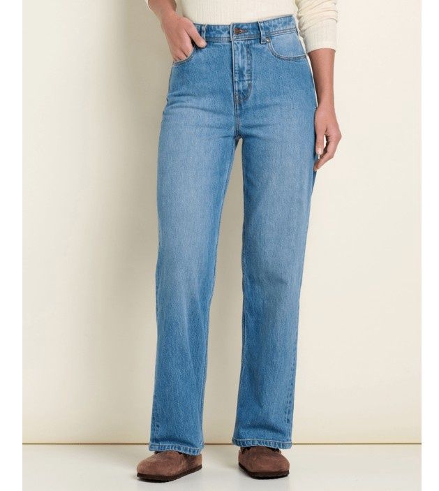 Toad&amp;Co Tamarack Women's Straight Blue Jean, Color: Tahoe, Size: 0